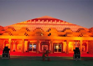 Vibrant Navratri Theme Pavilion